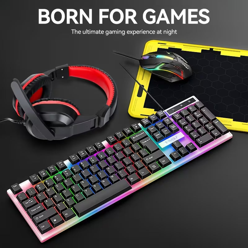 Set Teclado Gamer 4 en 1