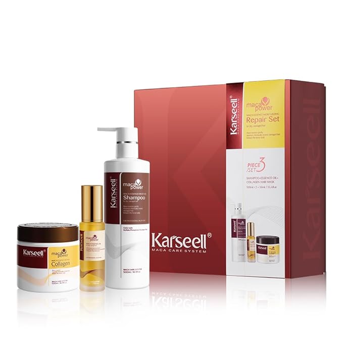 Karseell Set Capilar de Colágeno y Argán | Cabello Suave y Reparado