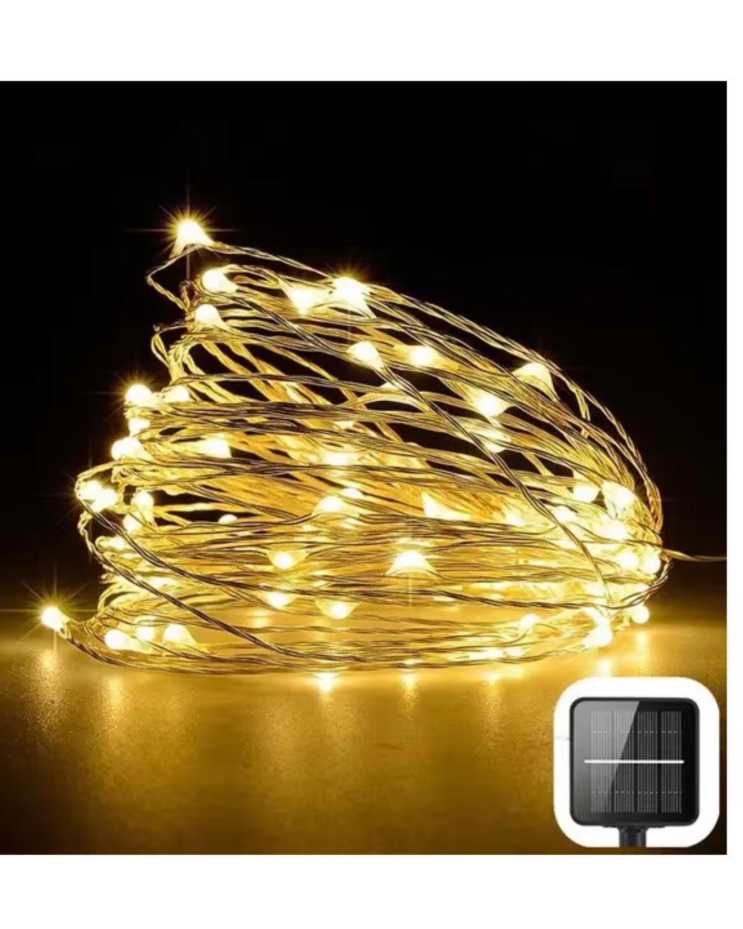 LUCES NAVIDAD PANEL SOLAR 200 LUCES