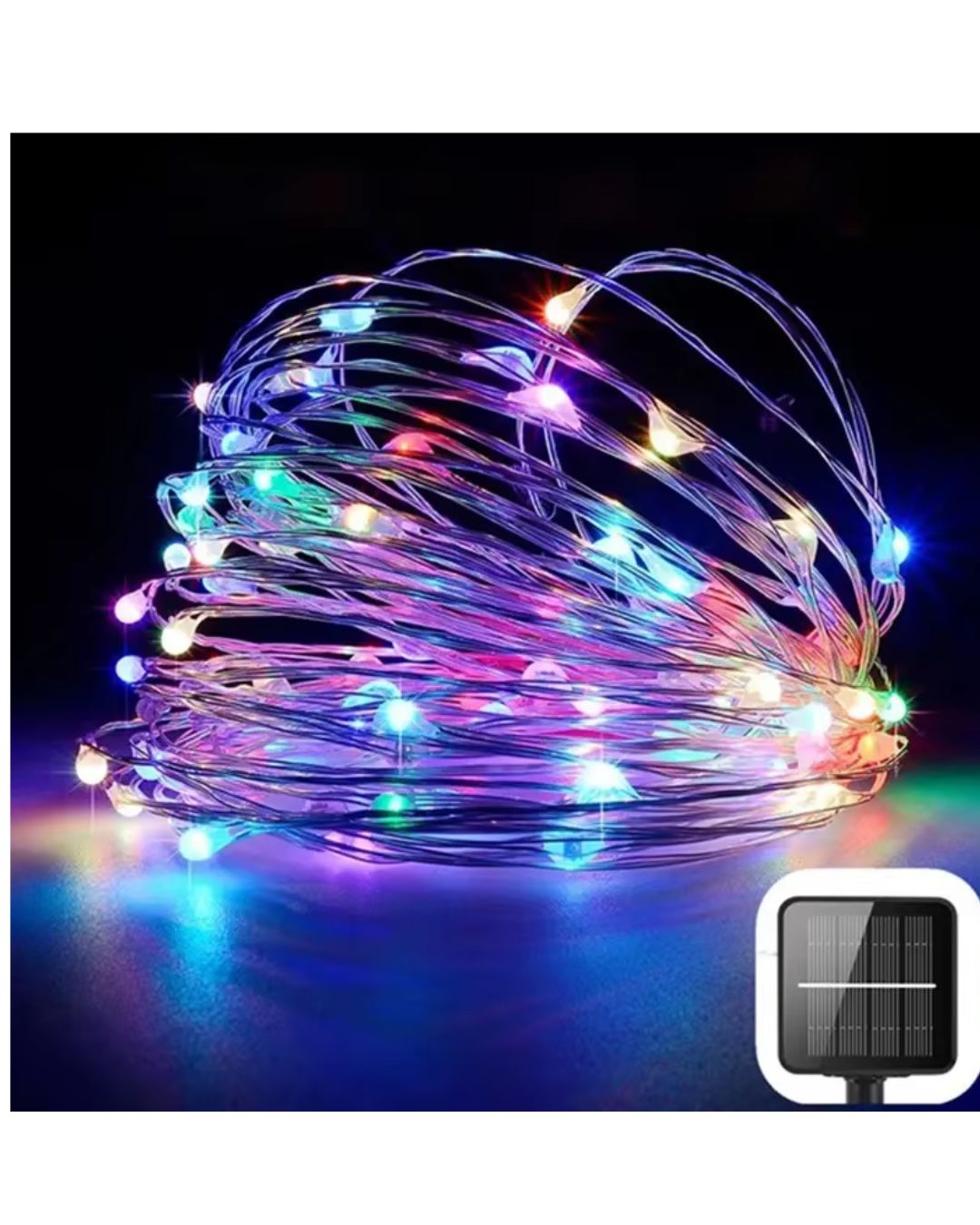 LUCES NAVIDAD PANEL SOLAR 200 LUCES