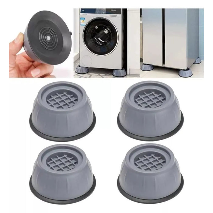 SOPORTE ANTI VIBRACIÓN PARA LAVADORA, NEVERA - SET 4PCS