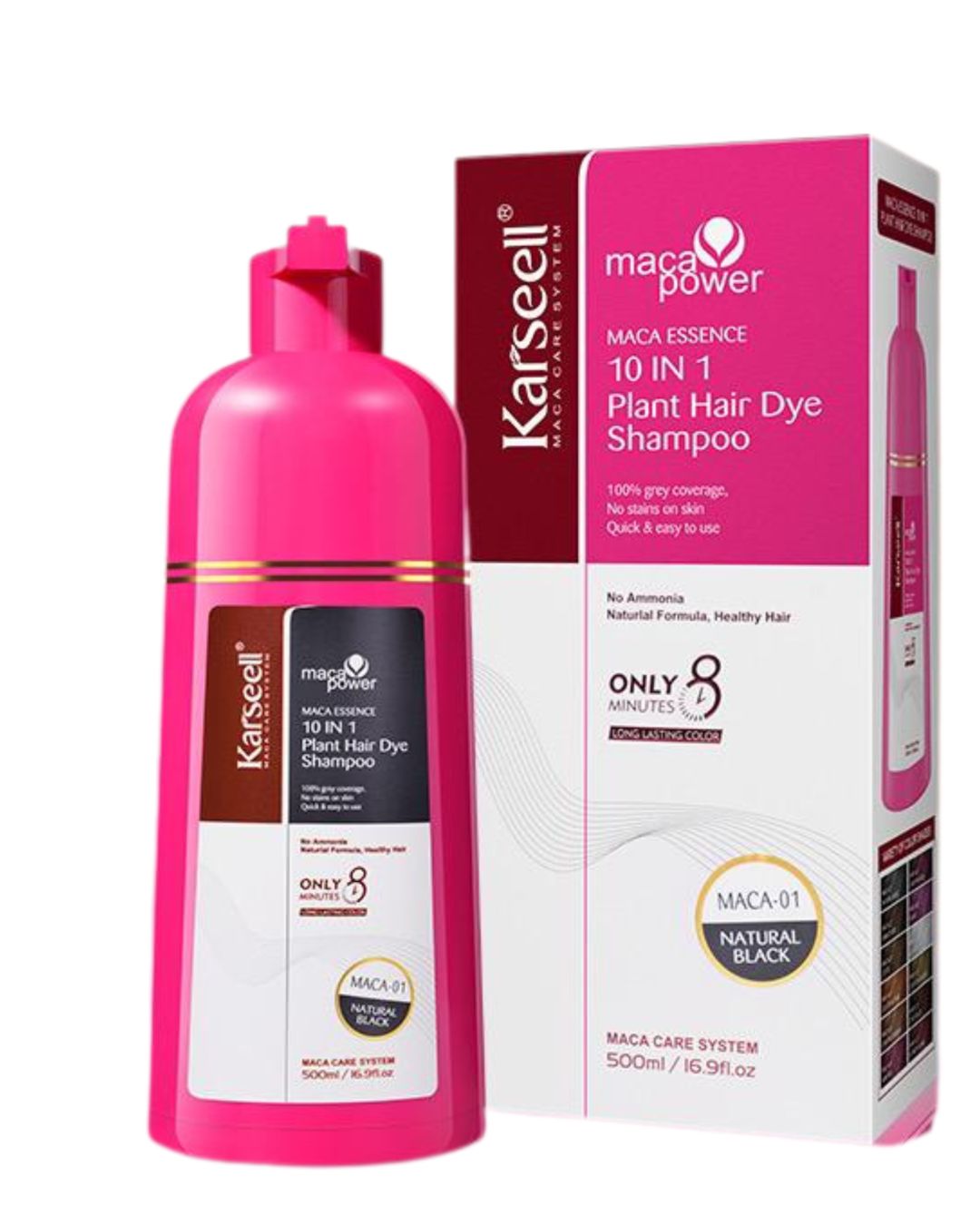 SHAMPOO TINTE 10 EN 1 CUBRE CANAS KARSEEL