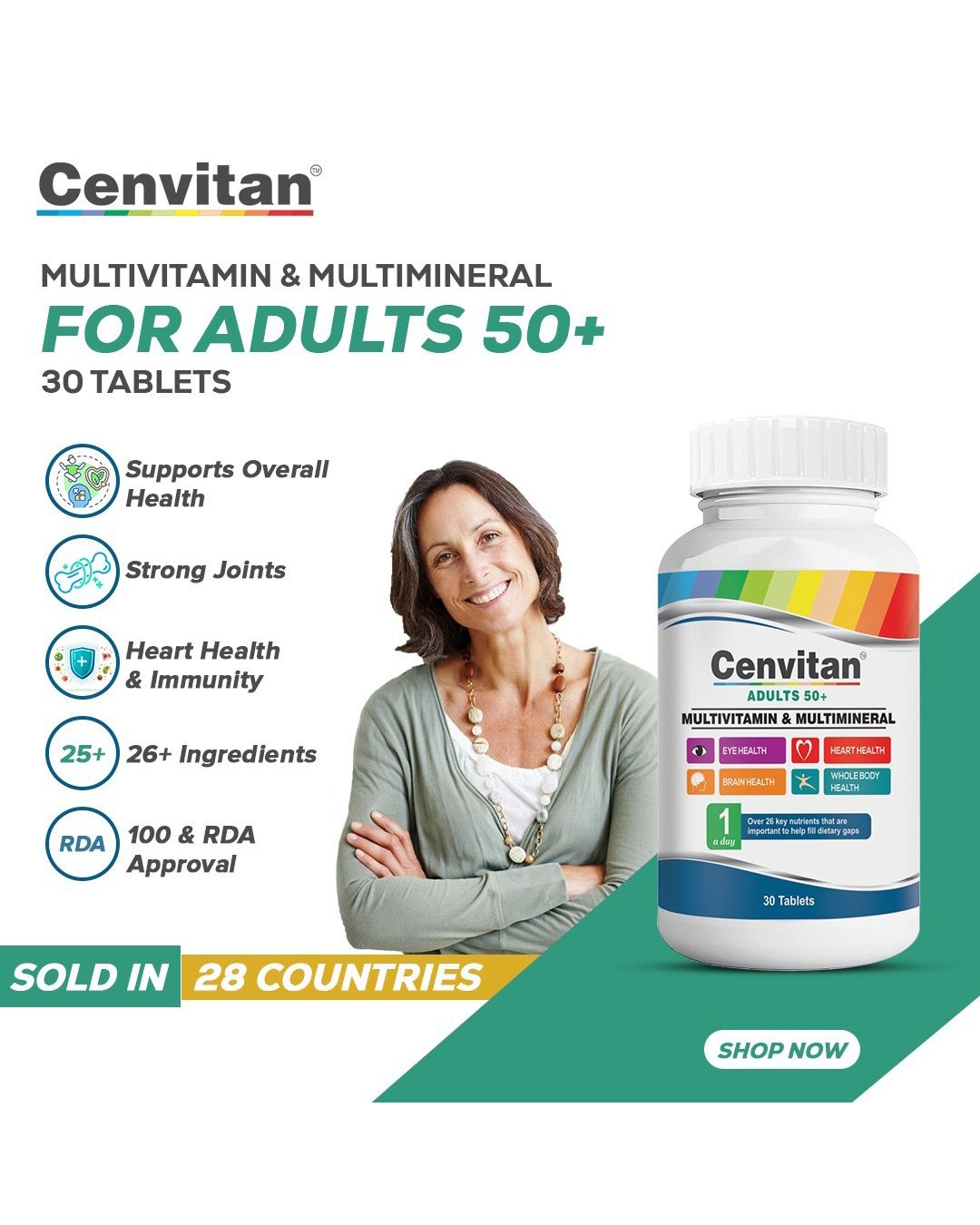 MULTIVITAMINICO CENVITAN ADULTOS 50+