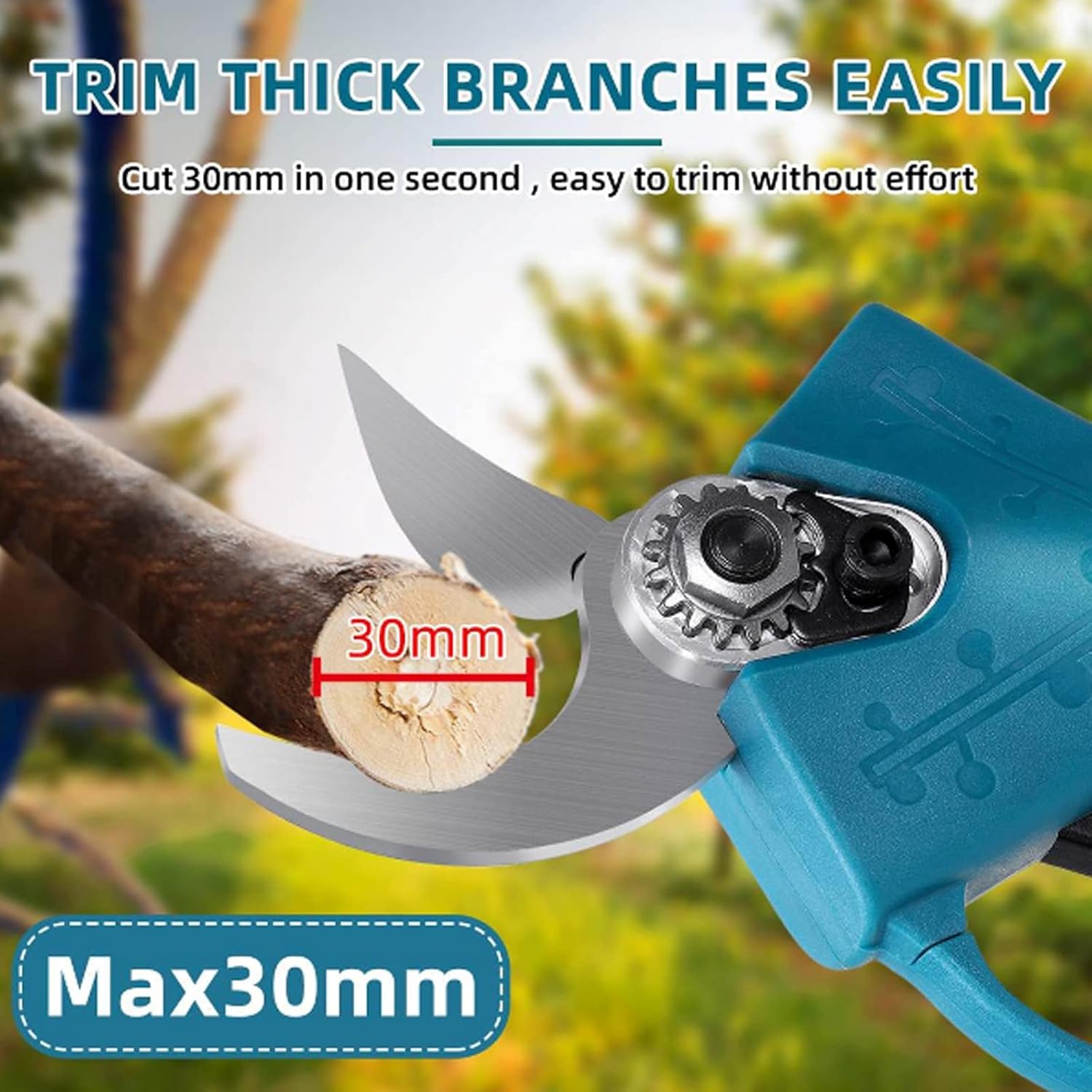 Tijeras de podar eléctricas profesionales - Potente y recargable