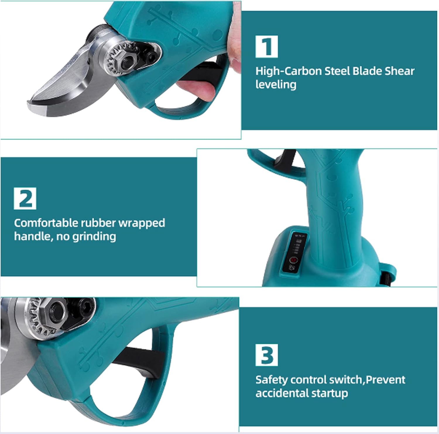 Tijeras de podar eléctricas profesionales - Potente y recargable