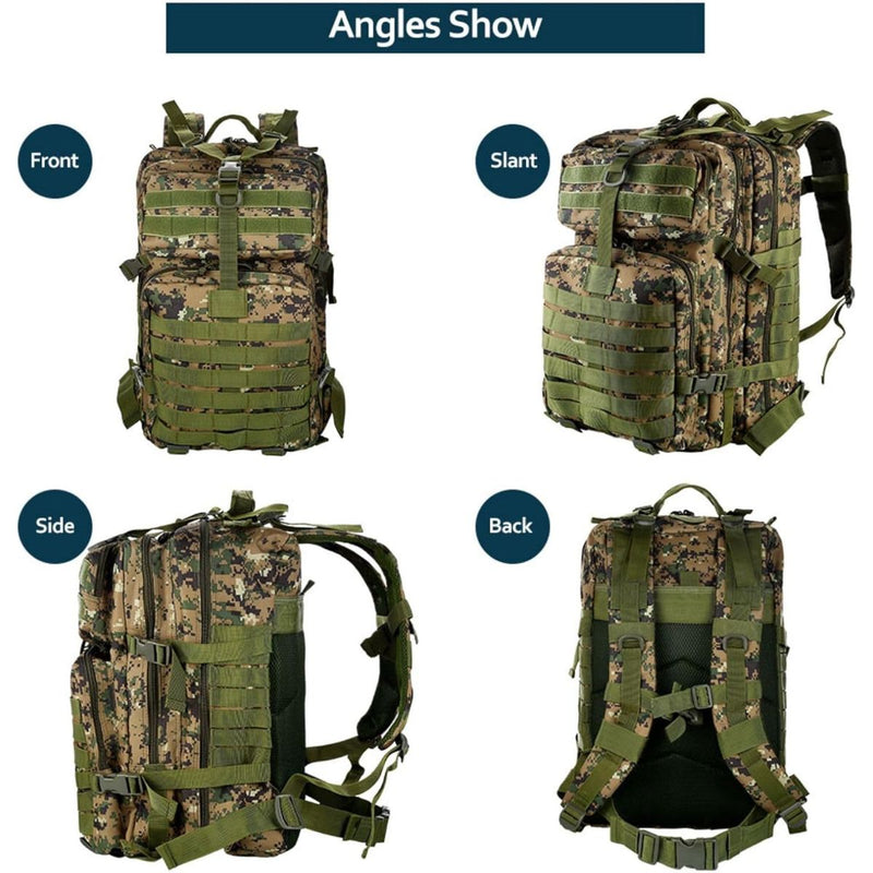Mochila Táctica Militar 45L | Resistente para Viajes y Aventuras