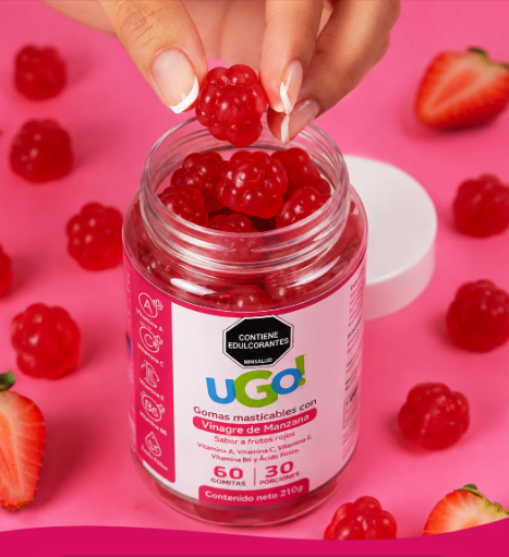 Gomitas UGO de Vinagre de Manzana | Una Forma Fácil y Deliciosa de Complementar tu Rutina