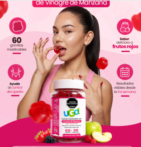 Gomitas UGO de Vinagre de Manzana | Una Forma Fácil y Deliciosa de Complementar tu Rutina