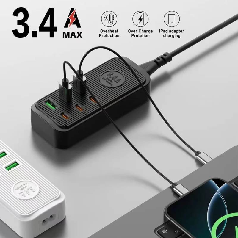Cargador multipuerto FAST de 3.4A