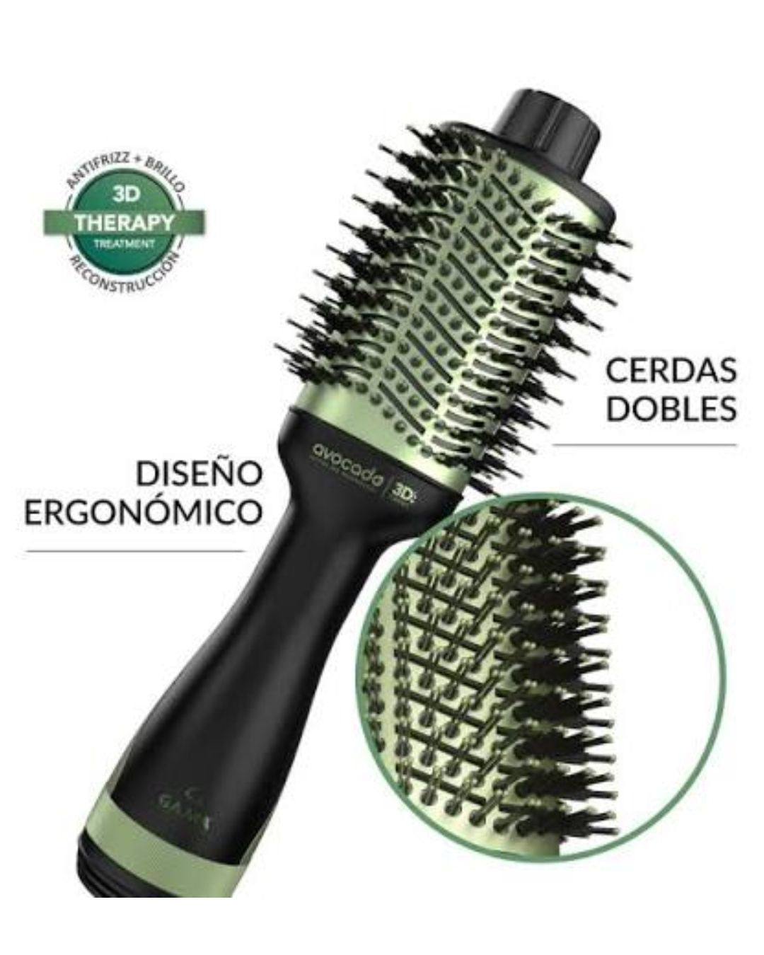 Cepillo Secador Avocado 2000W | Secado y Peinado Todo en Uno