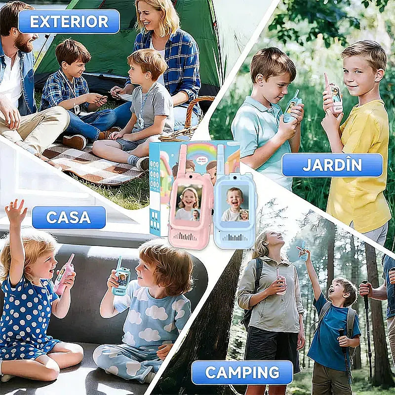 Walkie Talkies para Niños - Pack de 2 | Más Aventuras, Menos Pantallas
