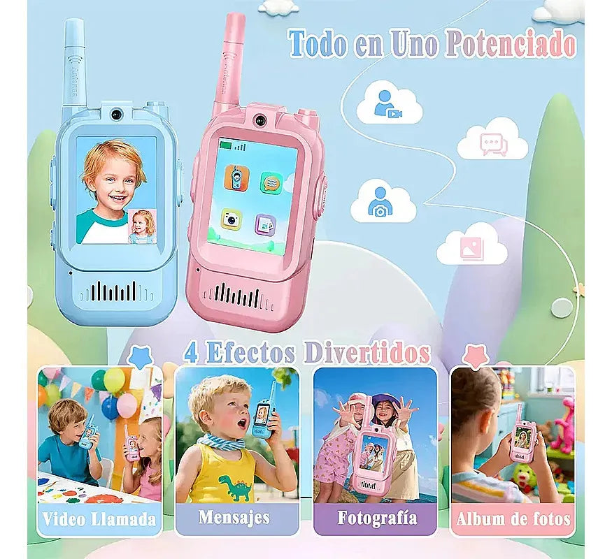 Walkie Talkies para Niños - Pack de 2 | Más Aventuras, Menos Pantallas