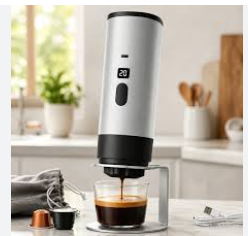 Cafetera Espresso Portátil Recargable | Café Caliente Donde Quieras