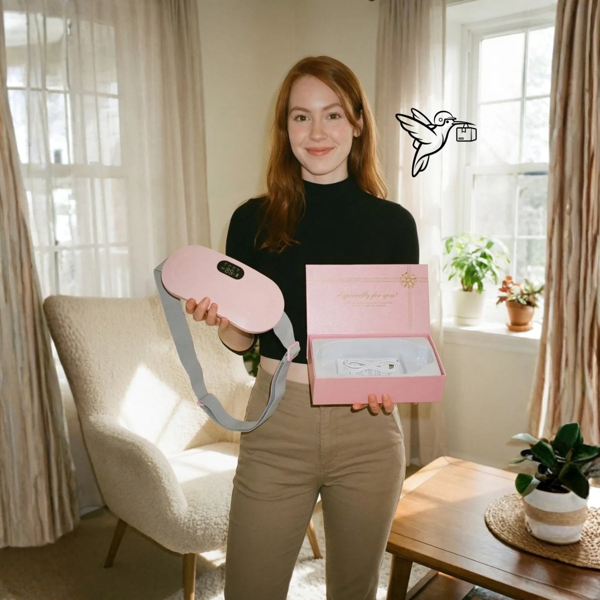 CINTURÓN CALMANTE CÓLICOS MENSTRUALES