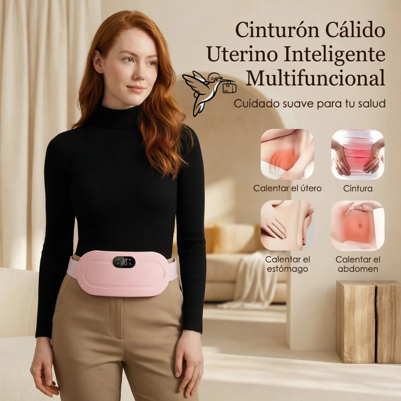 CINTURÓN CALMANTE CÓLICOS MENSTRUALES