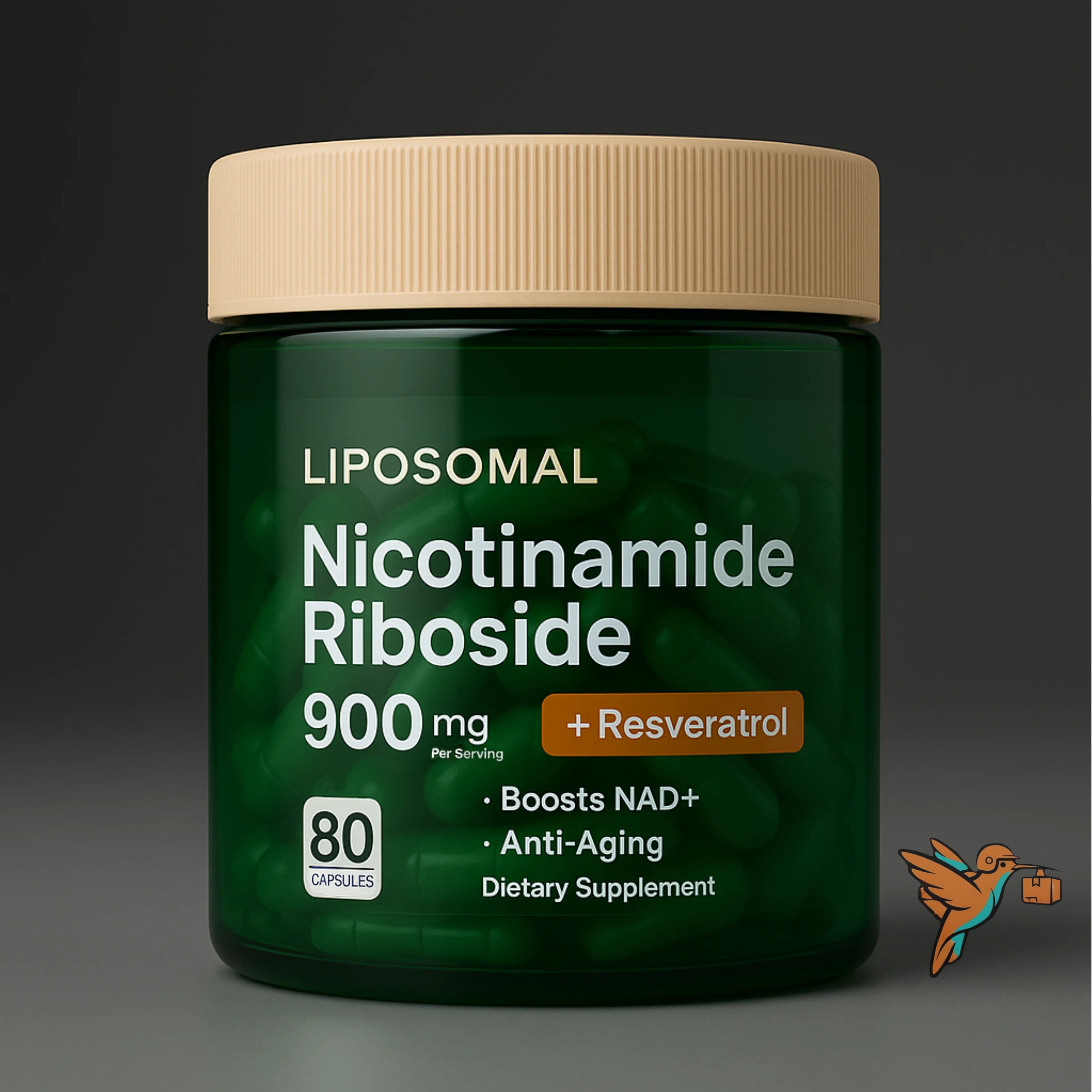 SUPLEMENTO NAD+ RESVERATROL 900MG 80 CAP
