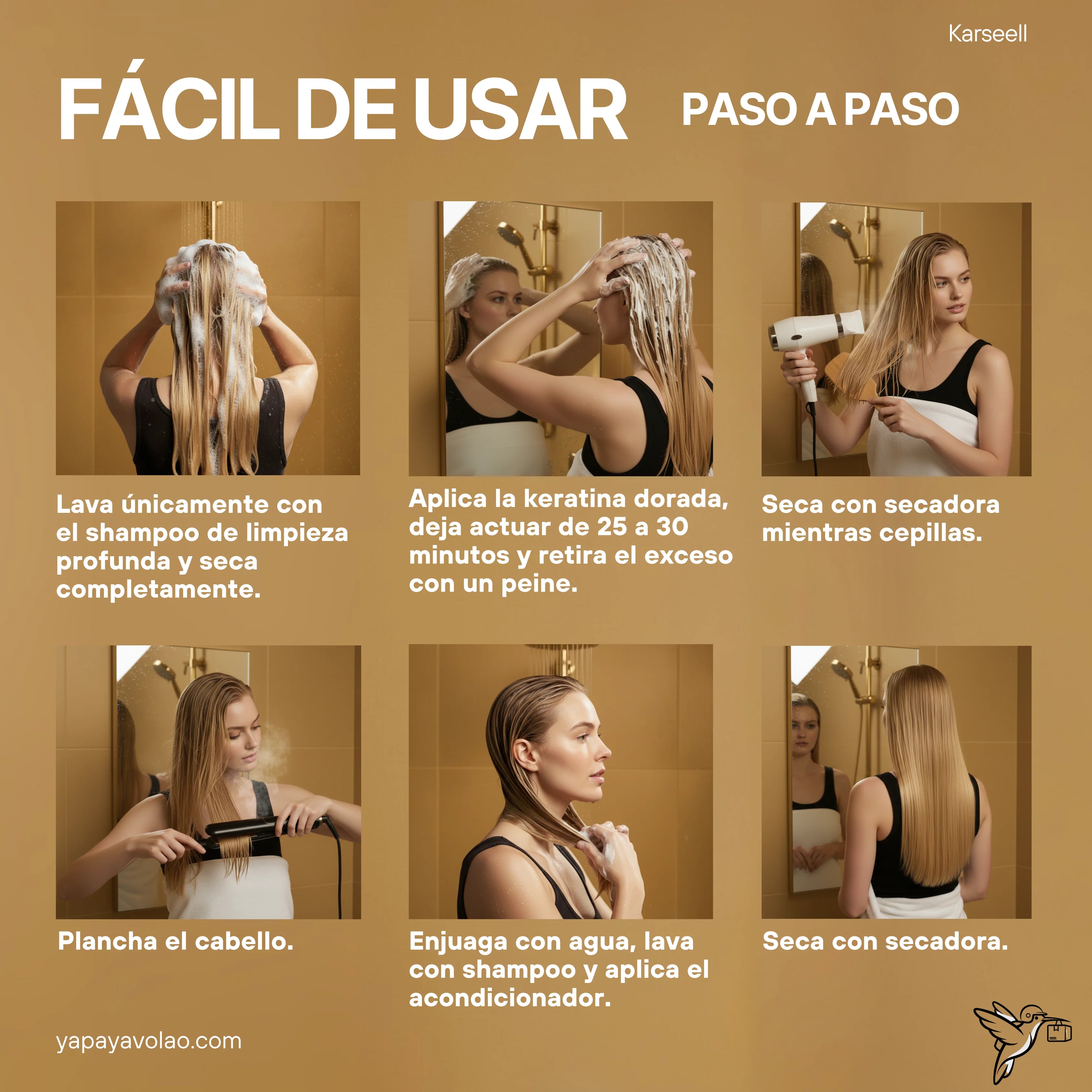 KIT ALISADO KARSEELL 12 SEMANAS