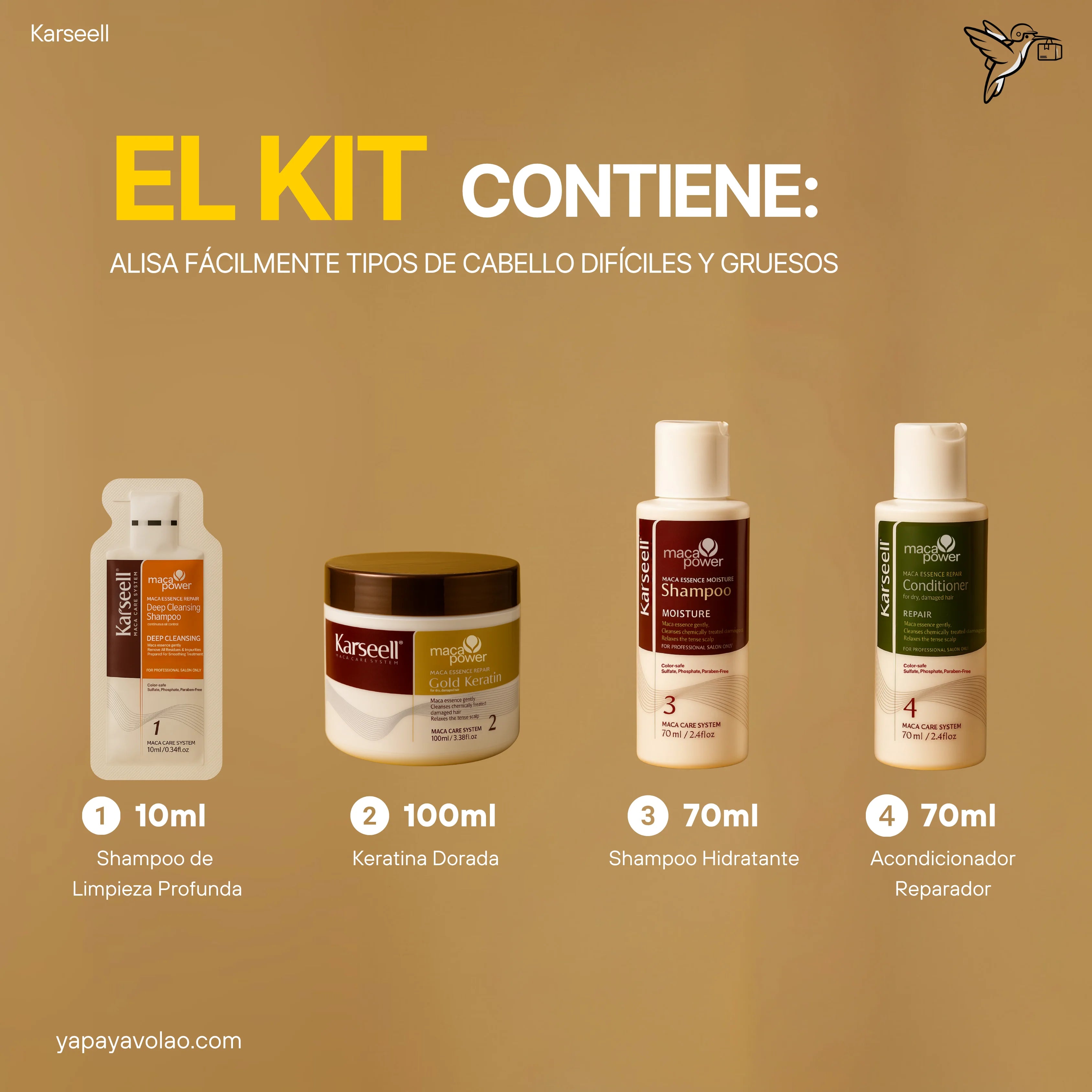 KIT ALISADO KARSEELL 12 SEMANAS