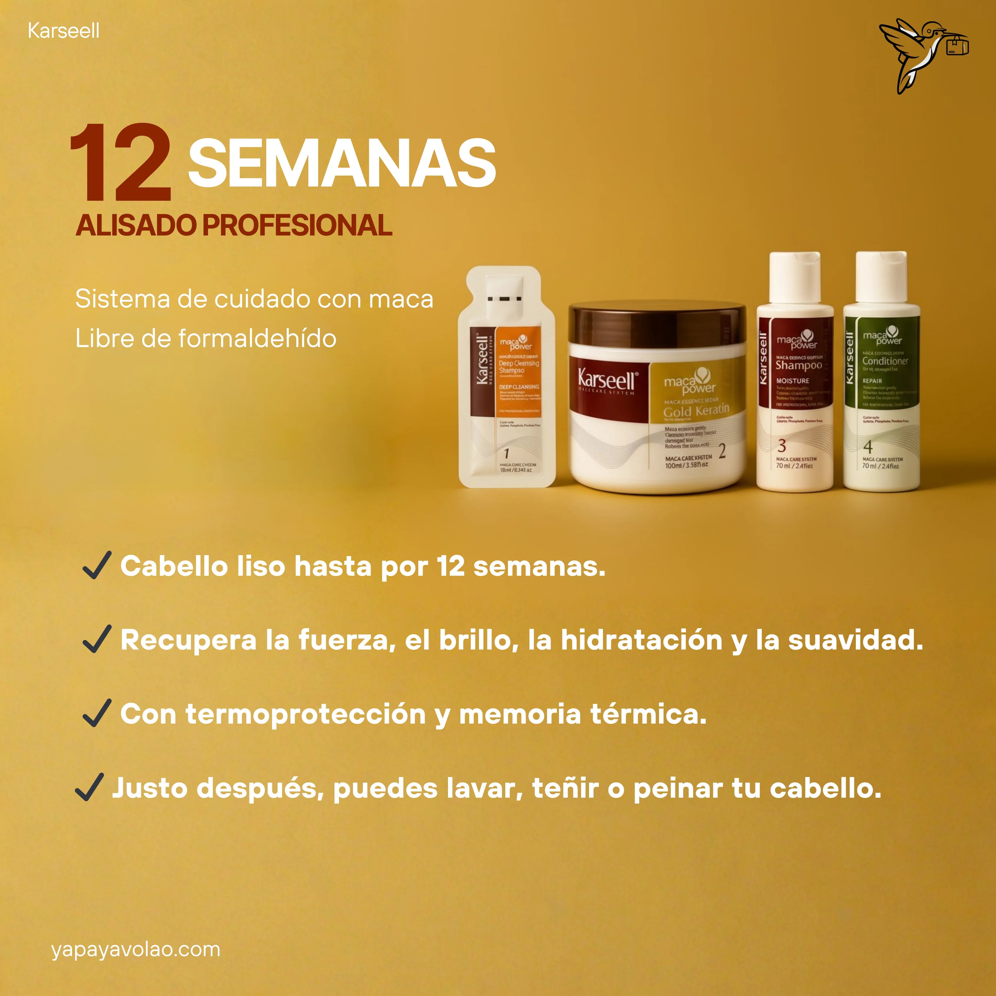 KIT ALISADO KARSEELL 12 SEMANAS