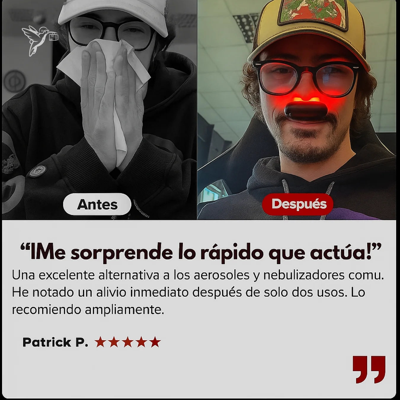 DISPOSITIVO ANTIALERGIAS Y ANTIRESFRIADO