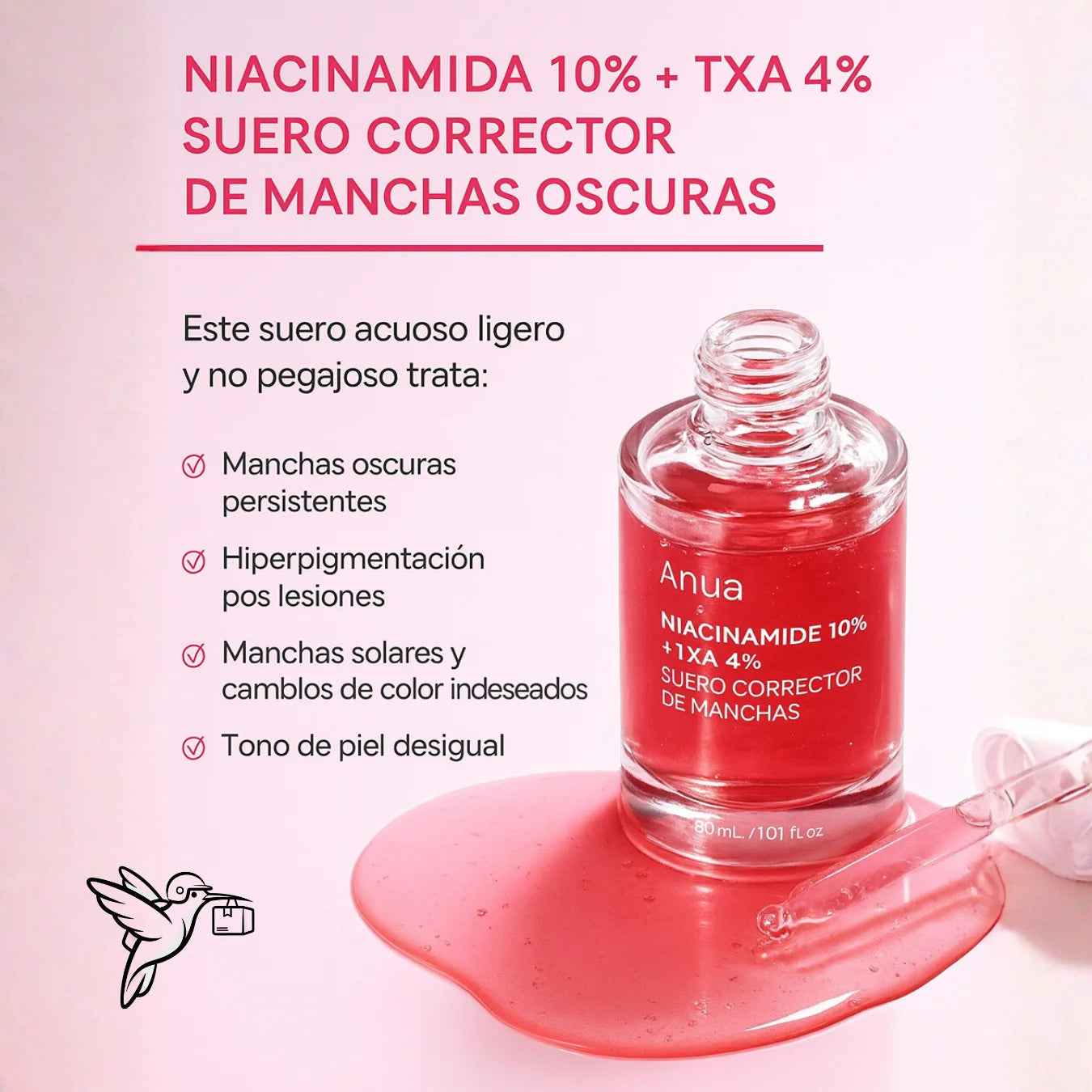 SUERO DE ACIDO 10% NIACINAMIDA ANUA 30ML