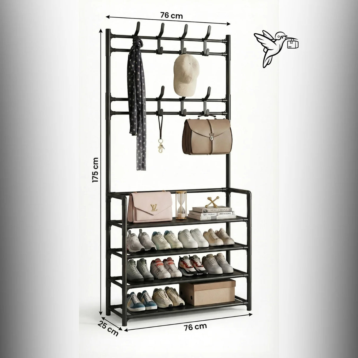 Mueble Multifuncional -  Perchero + Zapatero + Tipo mesa Decorativa