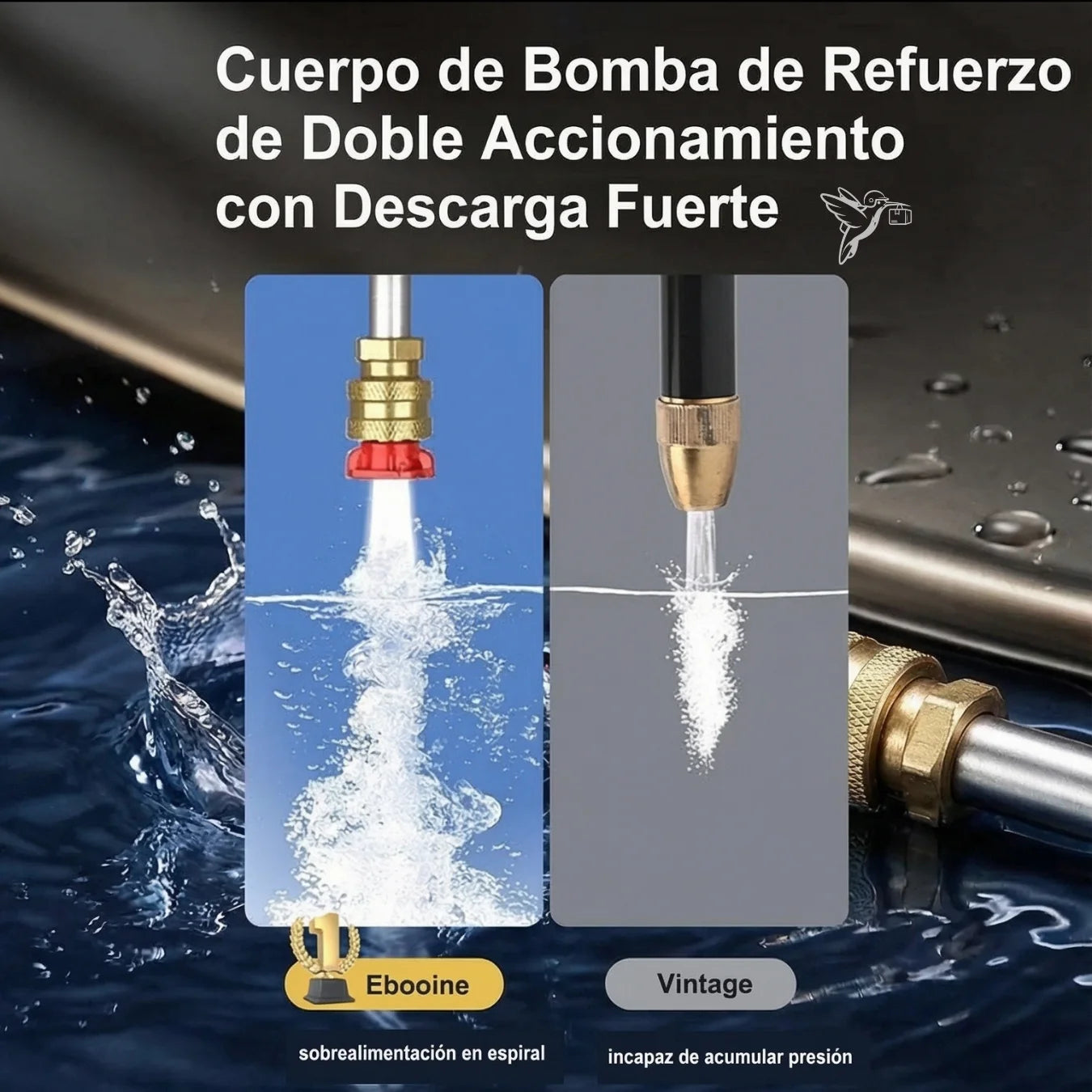 HIDROLAVADORA DE ALTA PRESION PORTATIL - 2 BATERIAS