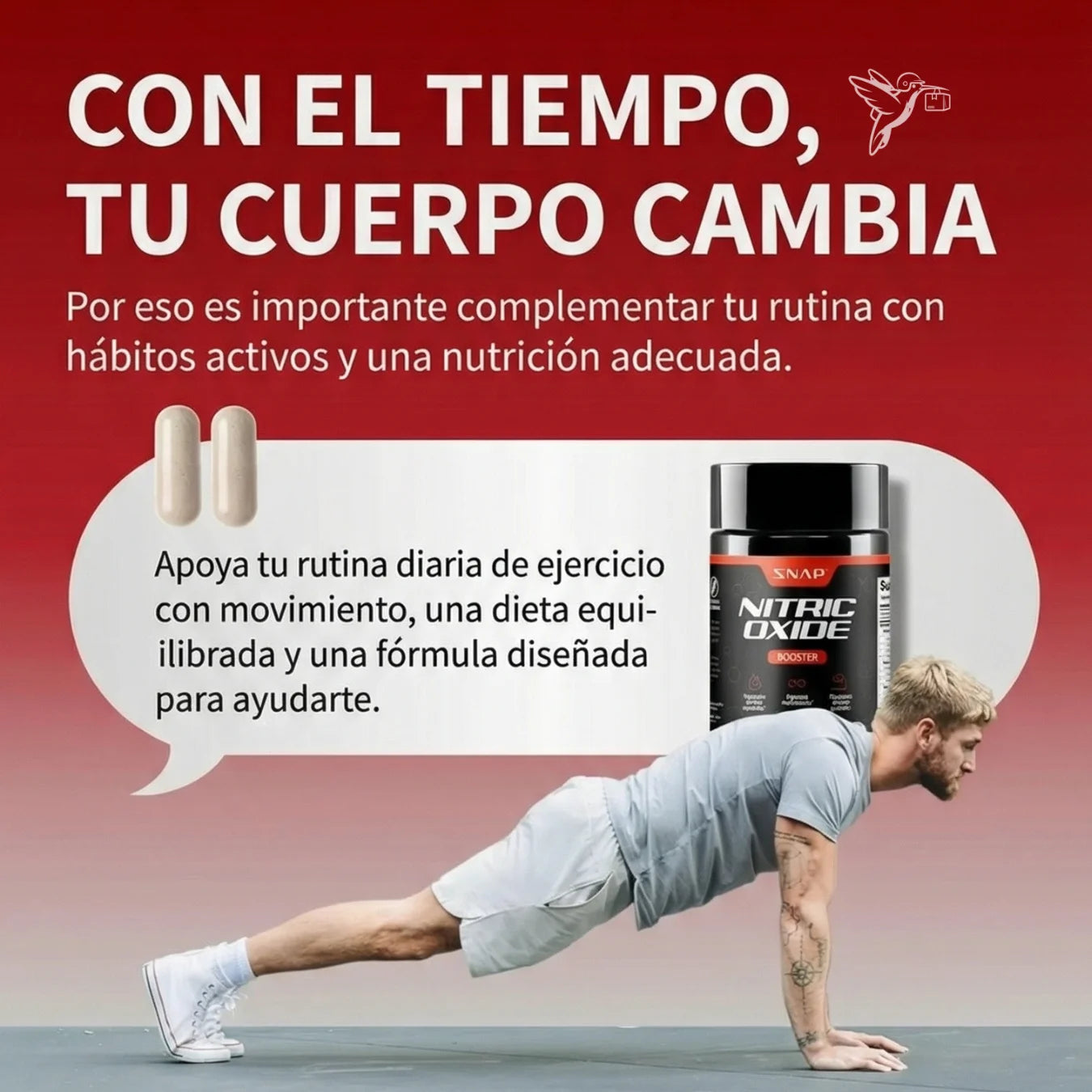 ÓXIDO NÍTRICO x60 – Fórmula Pre-Workout para Rutinas Intensas