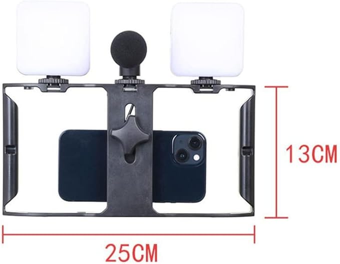 Kit de Creación de Contenido | Luz, Micrófono y Trípode Todo en Uno [AY-49X]