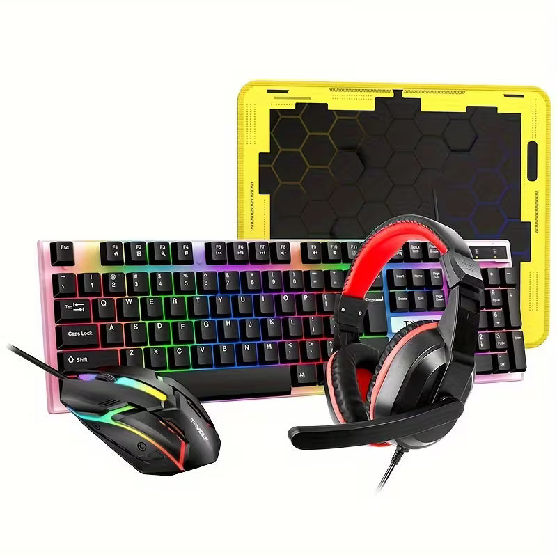 Set Teclado Gamer 4 en 1