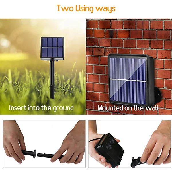 TIRA DE FOCOS CON PANEL SOLAR