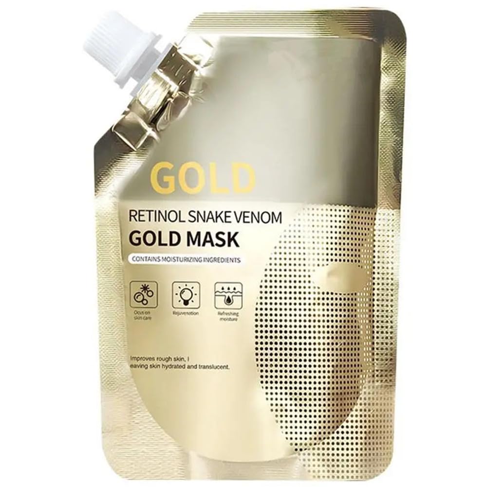 Mascarilla Facial de Retinol con Oro | Piel Más Firme, Hidratada y Luminosa