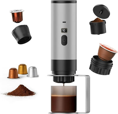 Cafetera Espresso Portátil Recargable | Café Caliente Donde Quieras
