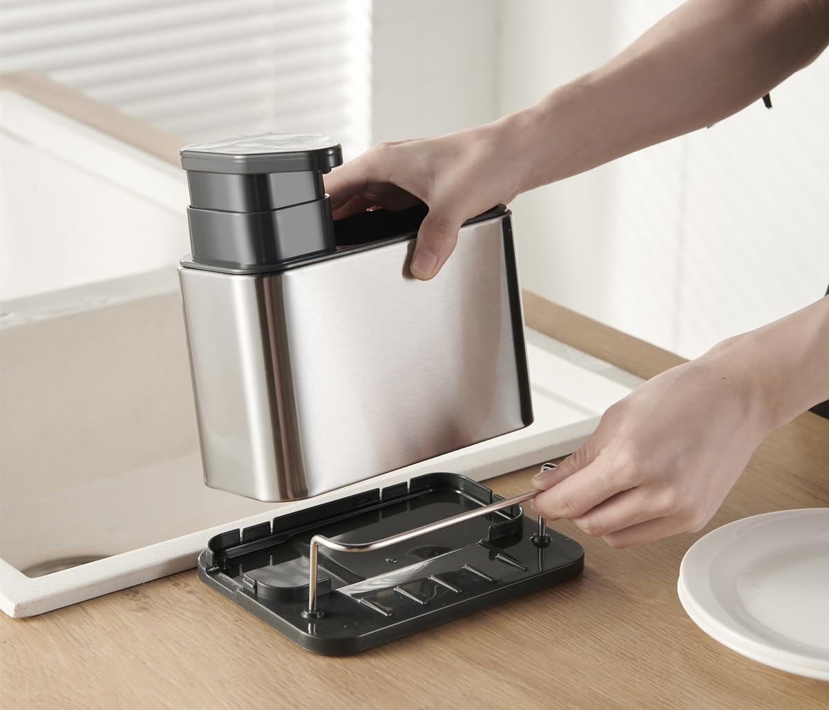 DISPENSADOR DE JABON 3 EN 1