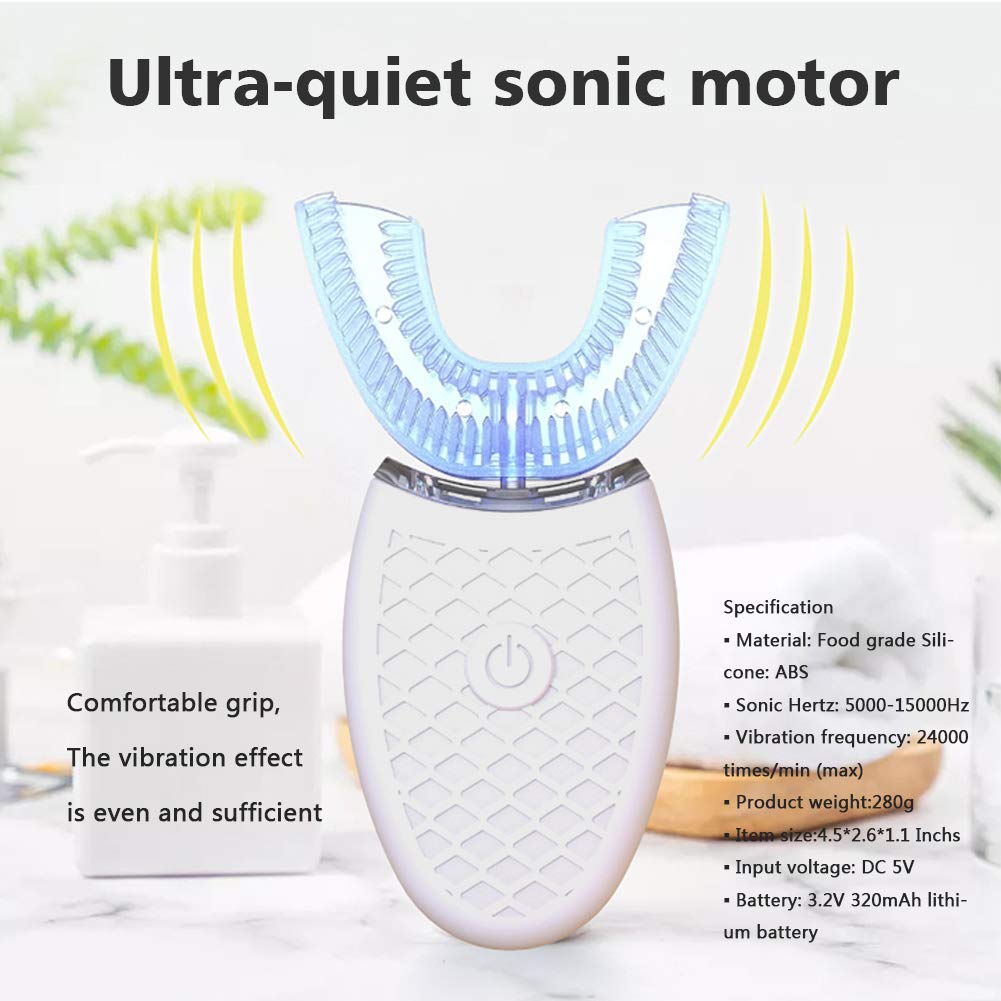 Cepillo Dental Automático en U con Luz LED