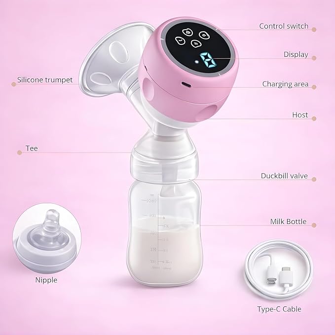 Extractor de Leche Materna Eléctrico | 4 Modos para una Extracción Cómoda