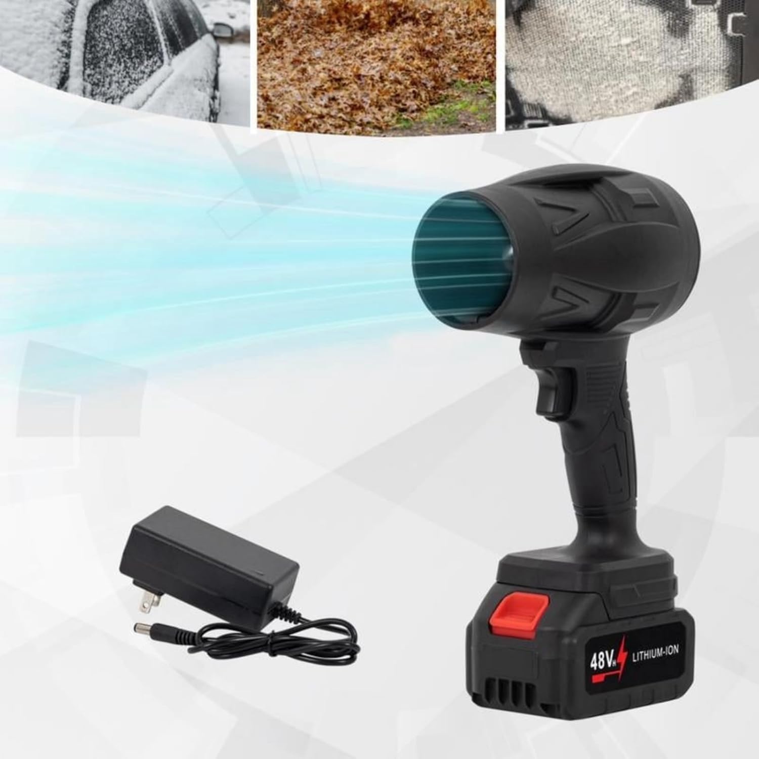 Limpia en Segundos sin Esfuerzo | Soplador Inalámbrico 1050W
