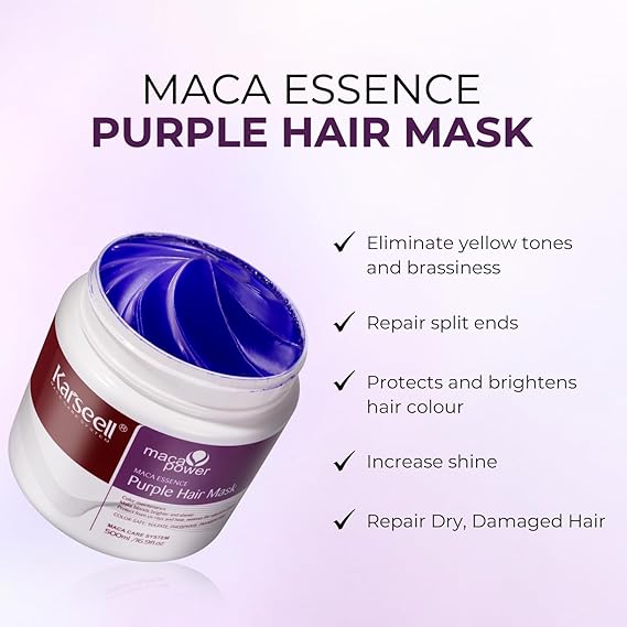 KIT MASCARILLA Y SHAMPOO MORADO KARSEELL