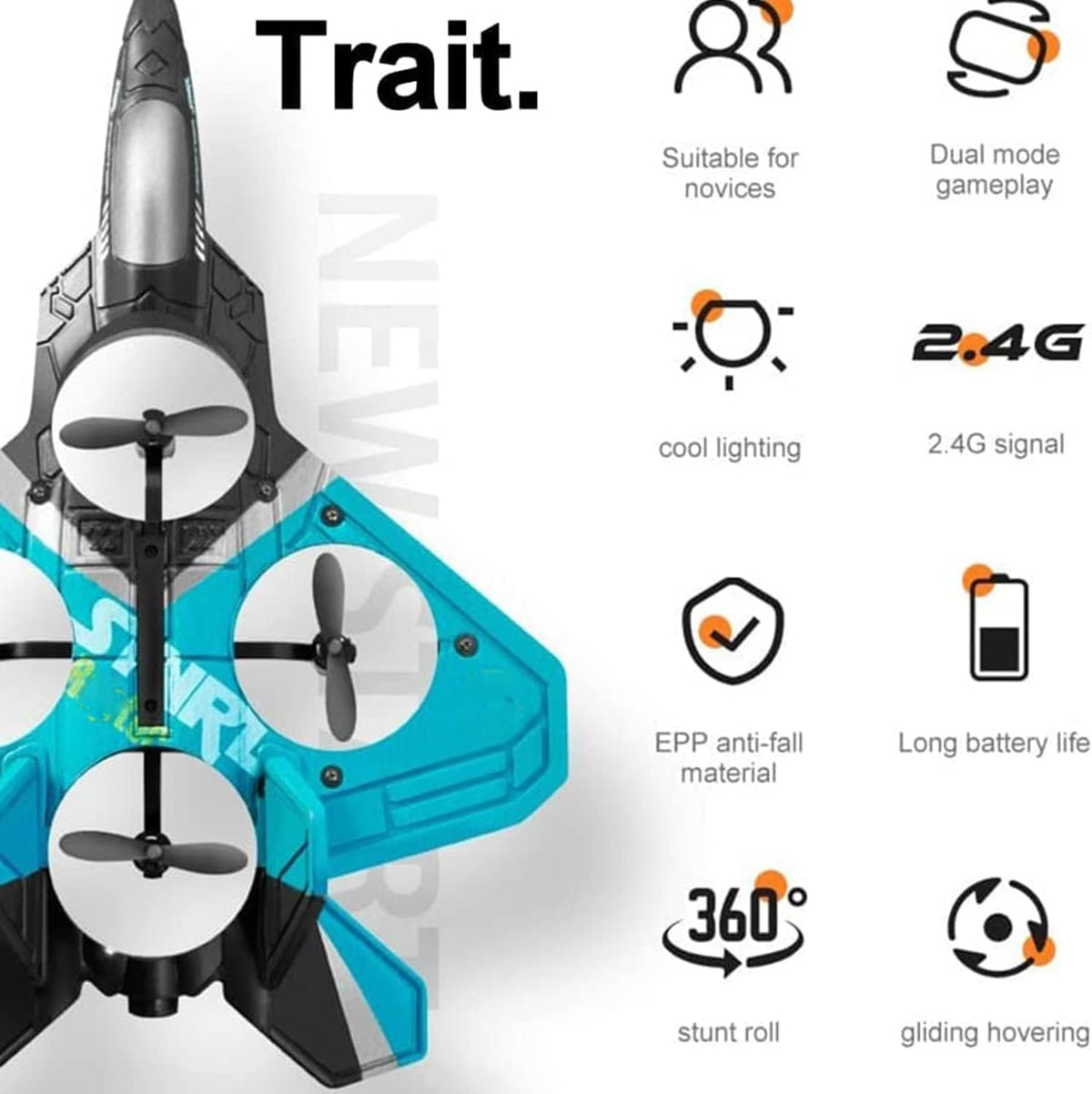 DRONE AVION ACROBATA