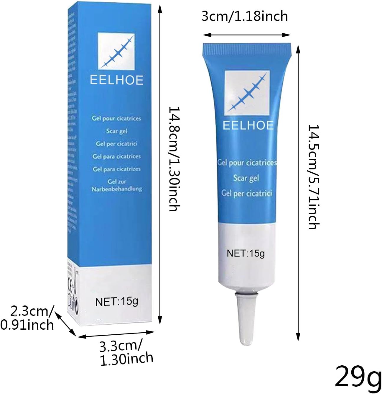 GEL ANTICICATRIZ EELHOE - 15G