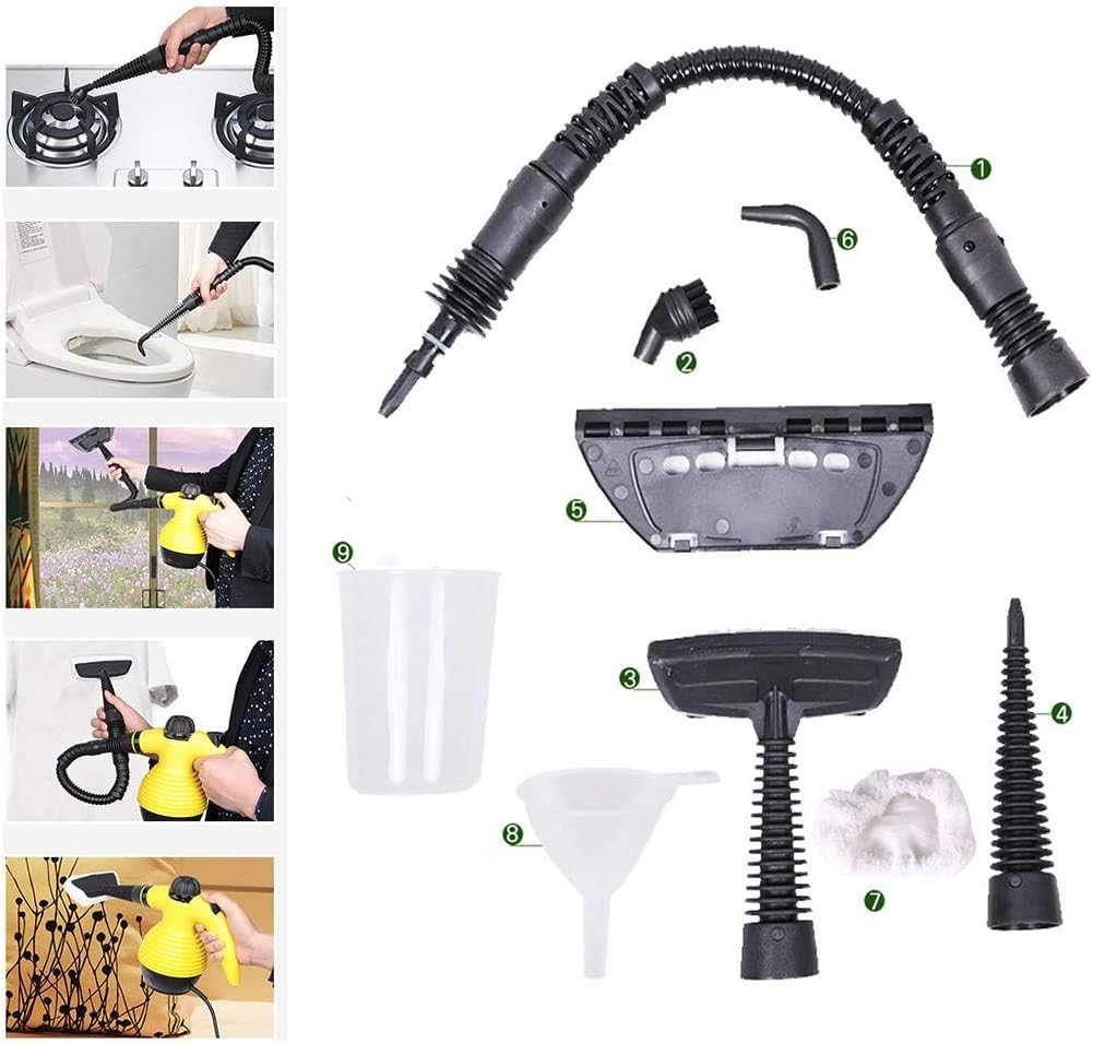 Limpiador a Vapor Portátil 1000W 350ml – Desinfección Profunda