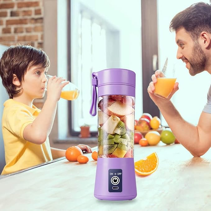 Licuadora Portátil 380 ml con 6 Cuchillas | Prepara y Lleva Donde Quieras
