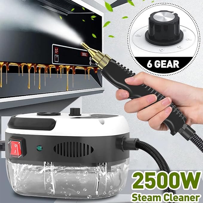 Limpiador a Vapor 2500W | Limpieza Profunda sin Químicos
