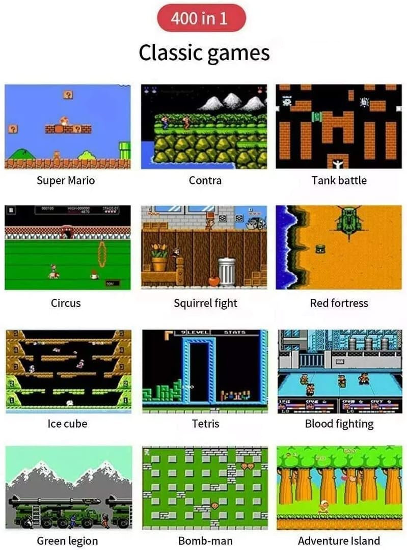 CONSOLA VIDEO JUEGO SUP  – 400 Juegos Clásicos