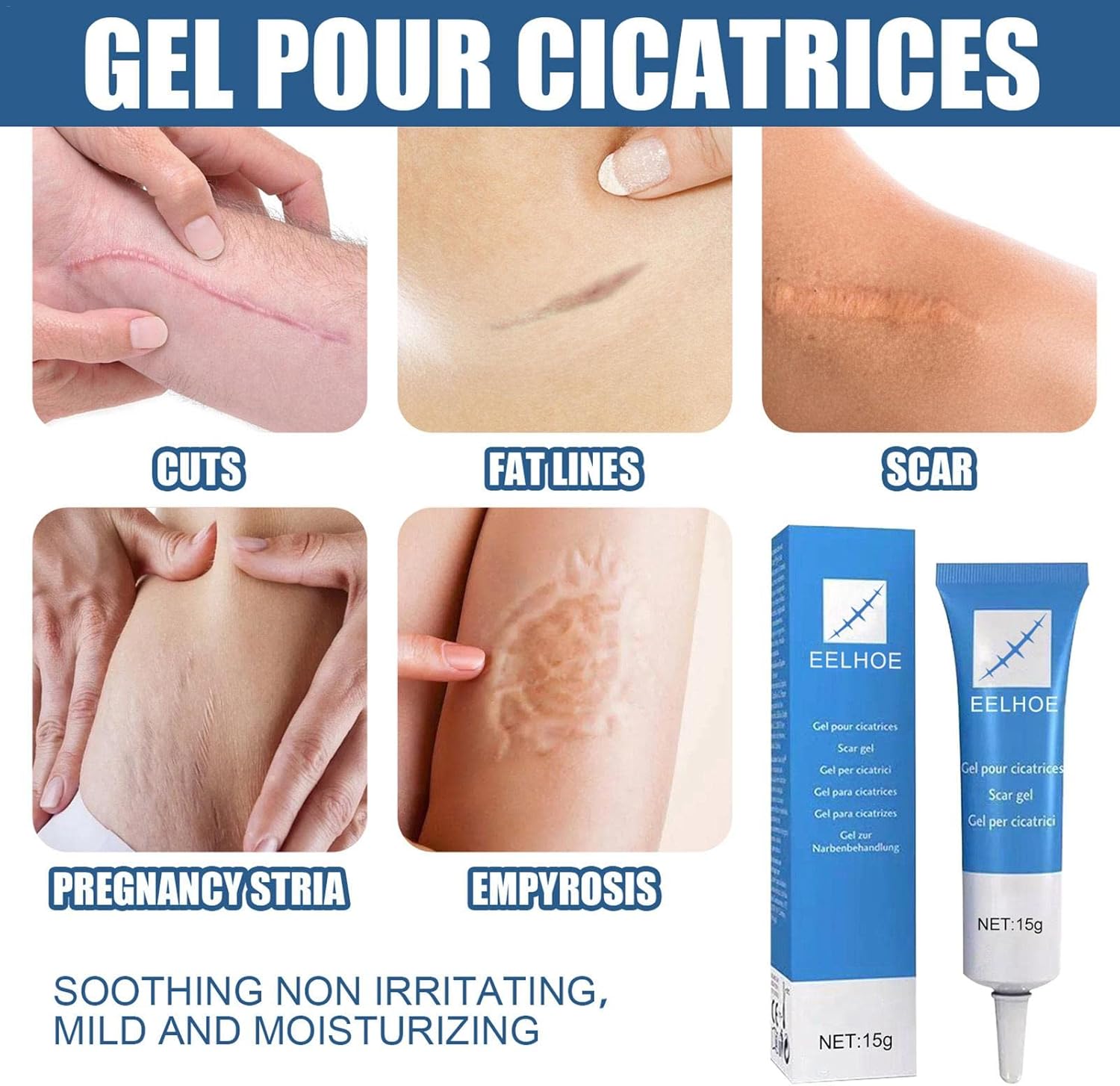 GEL ANTICICATRIZ EELHOE - 15G