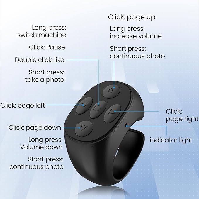 Anillo Remoto Bluetooth para Celular