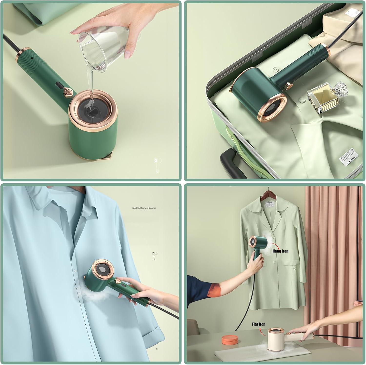 Mini plancha de vapor Portátil 2 en 1