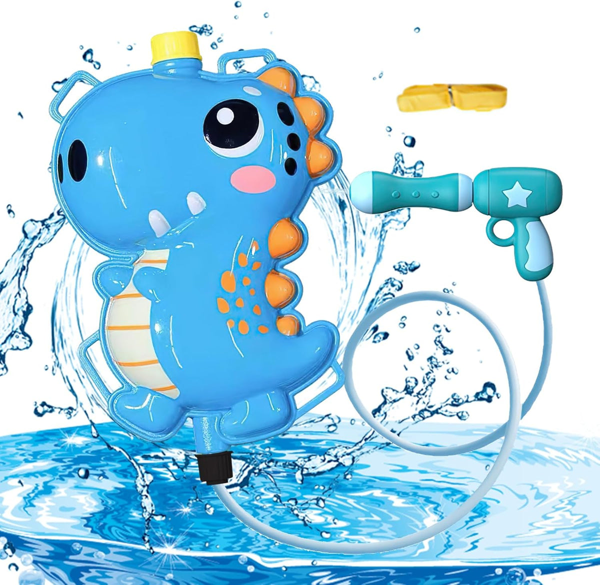 PISTOLA DE AGUA CON MOCHILA DINOSAURIO