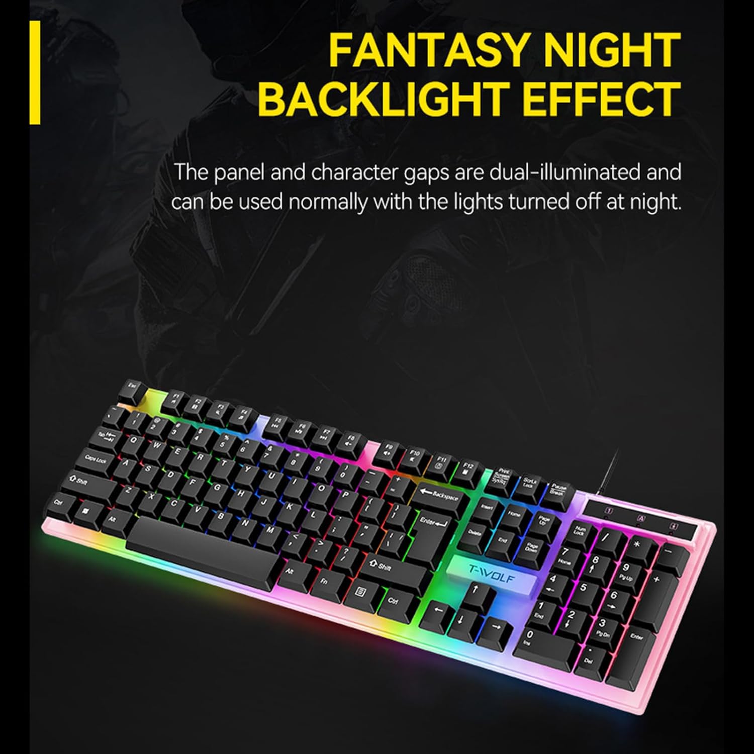 Set Teclado Gamer 4 en 1