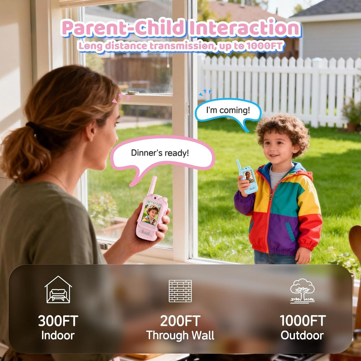 Walkie Talkies para Niños - Pack de 2 | Más Aventuras, Menos Pantallas